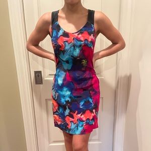 Vintage 2010, Multicolored, Sine, silk dress with pockets